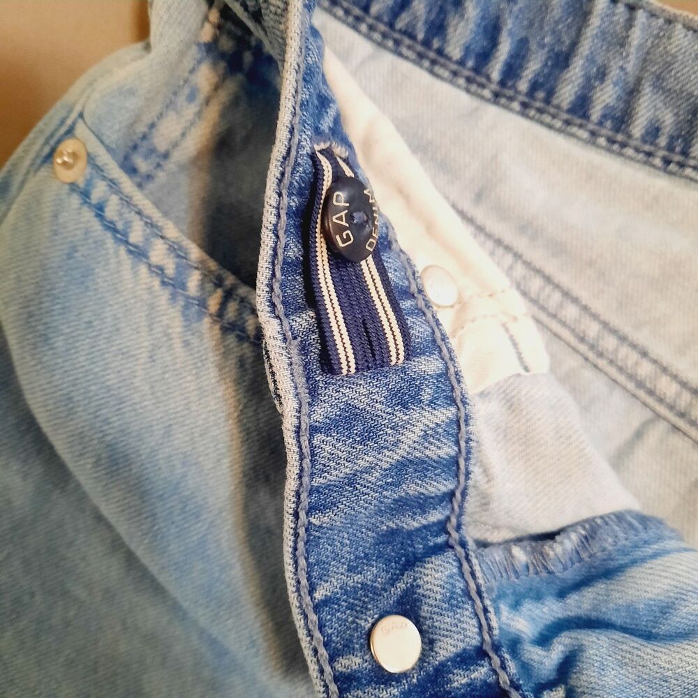 Gap Kids Patchwork Size 10 Low Stride Wide Leg Jeans - Picture 7 of 13